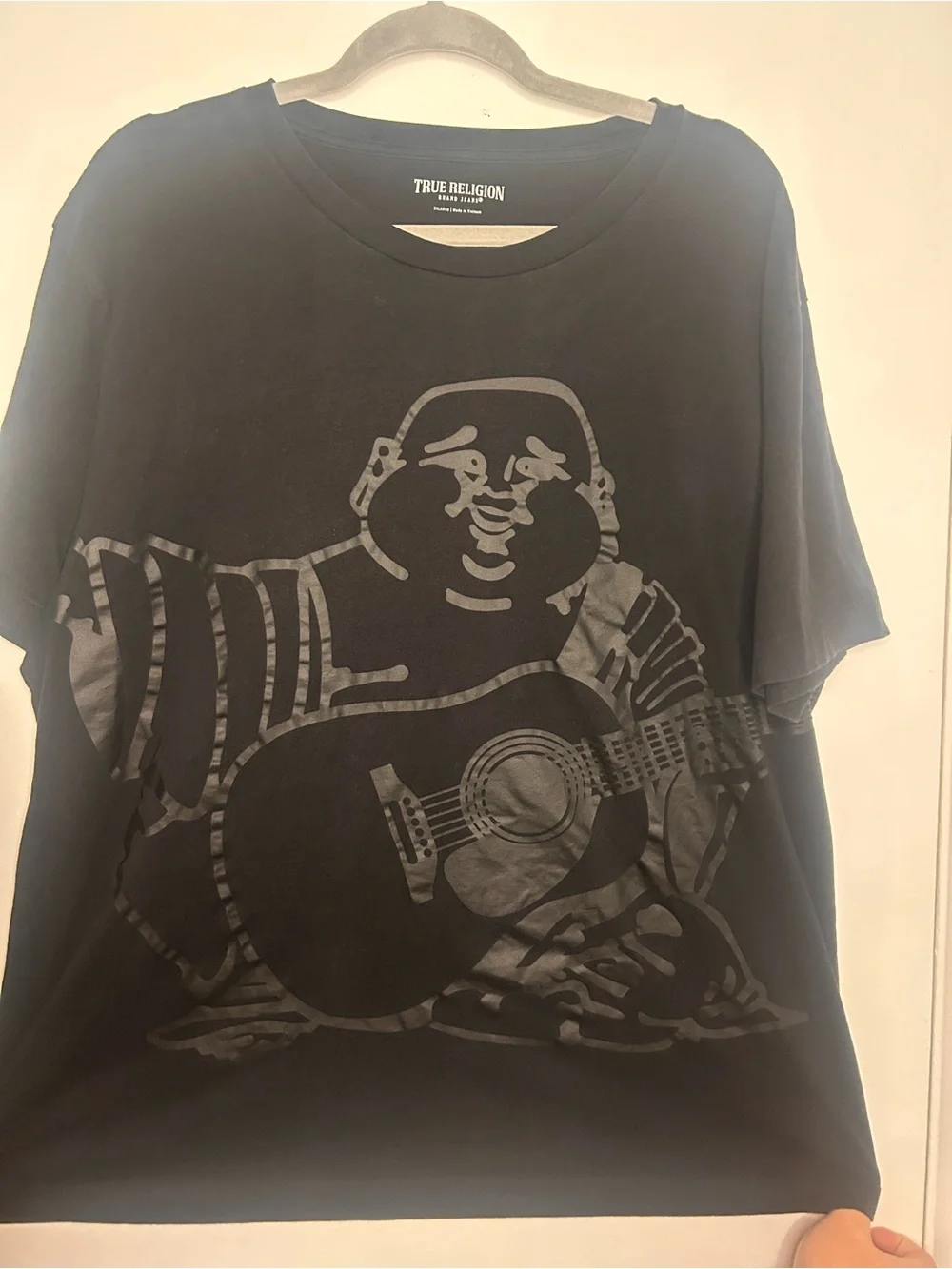 True Religion Black Short-Sleeve Graphic Crewneck Tee